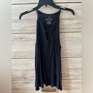 Black lace tank top American Eagle Size XS